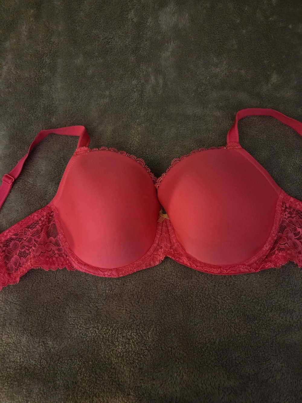 Hot Pink Lace-Accent T-Shirt Bra - Women Intimates